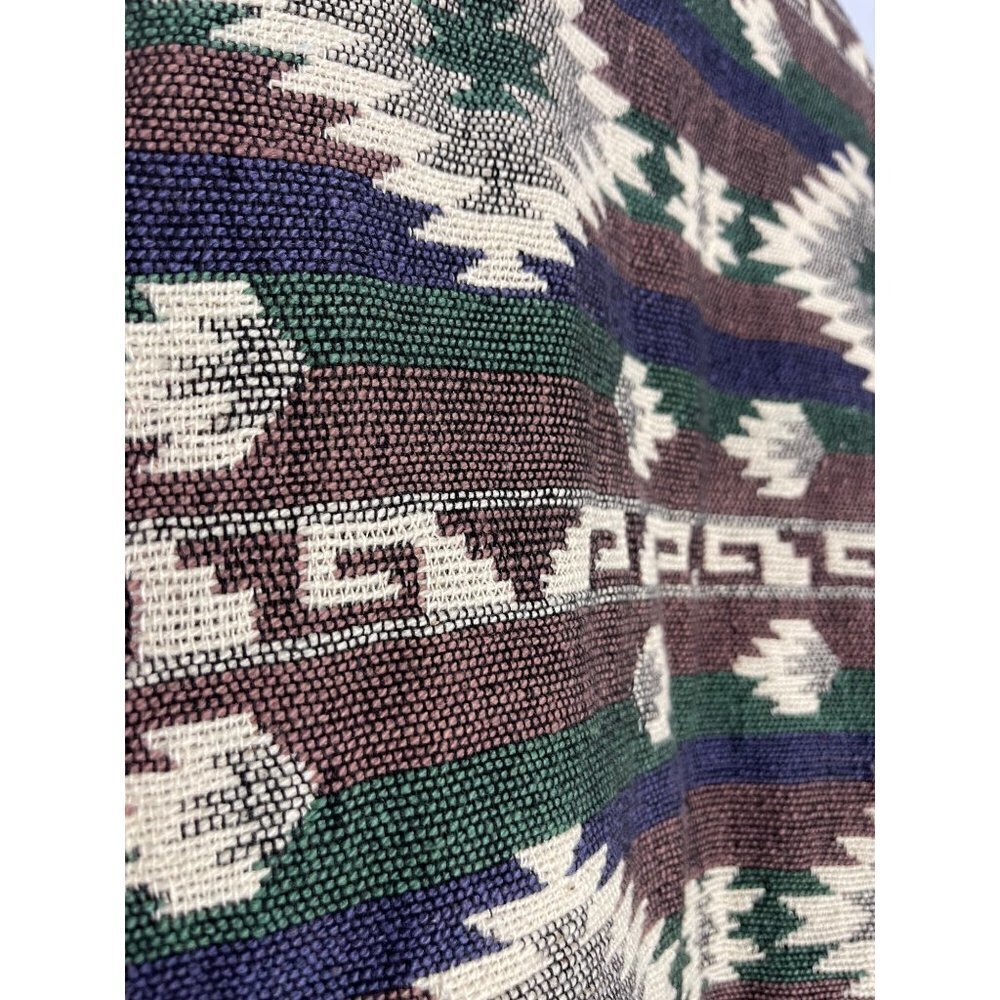Vintage Jane Ashley Sz L Cotton Aztec Western Button Up Long Sleeve Jacket - Picture 6 of 10